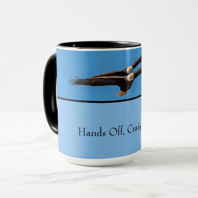 Customizable Bald Eagle Mug (Front Left)