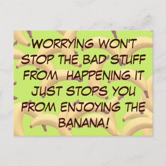 Customizable Bananas with text Postcard