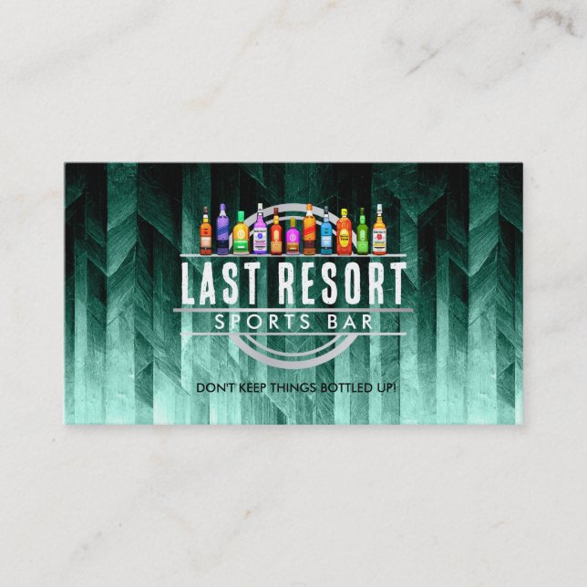Customizable Bar business cards (Front)