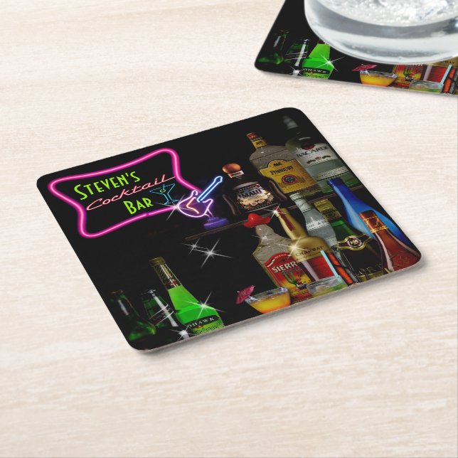 (Customizable) Bar Coasters (Angled)