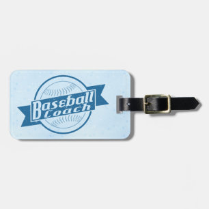 Customizable Baseball Coach Luggage Tag
