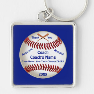 Customizable, Baseball Coach Thank You, Baseball Keychain