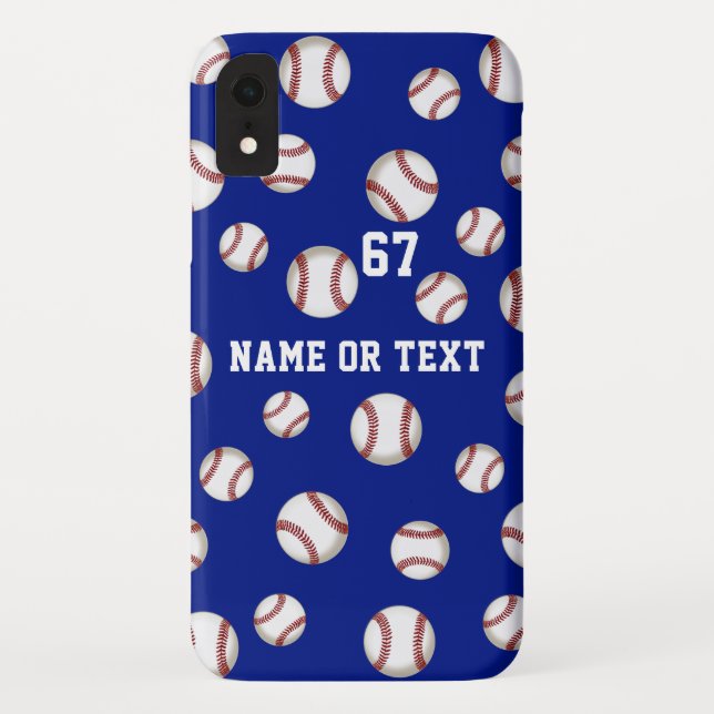 Customizable Baseball iPhone Cases, New to Older Case-Mate iPhone Case (Back)