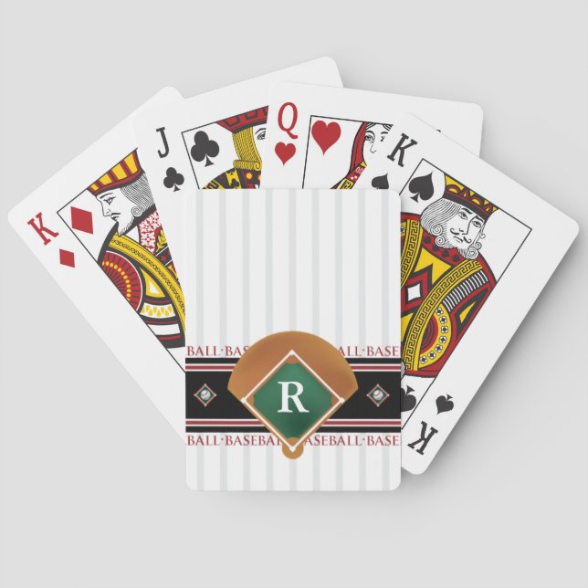 Customizable Baseball Playing Cards (Back)