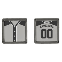 Customizable Baseball Softball Jersey Cuff Links