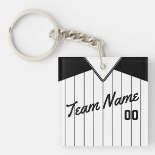 Customizable Baseball Softball Jersey Keyring
