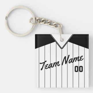Customizable Baseball Softball Jersey Keyring