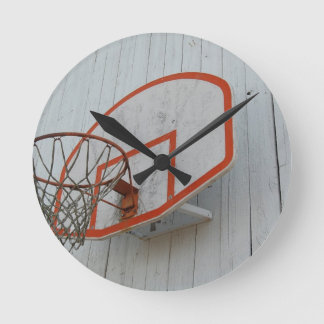Customizable Basketball Hoop Design Round Clock
