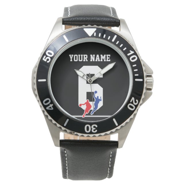 Customizable basketball jersey team colours… watch (Front)
