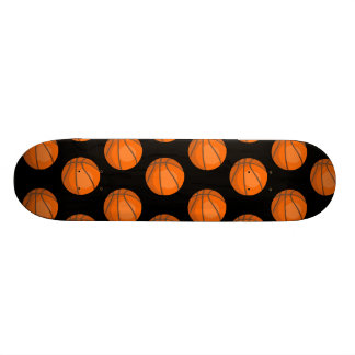 Customizable Basketball Pattern Skateboard