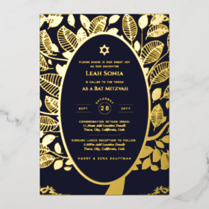 Customizable Bat Bar Mitzvah Event, Elegant Modern