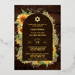 Customizable Bat Bar Mitzvah Event, Elegant Modern