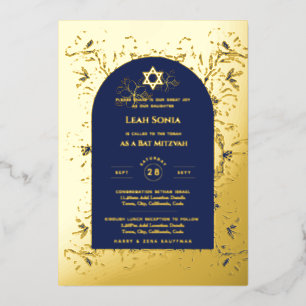 Customizable Bat Bar Mitzvah Event, Elegant Modern