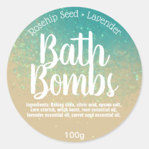 Customizable Bath Bomb Label