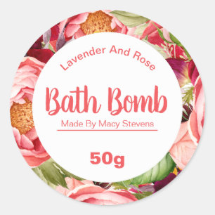 Customizable Bath Bomb Label