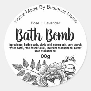 Customizable Bath Bomb Label