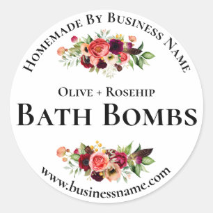 Customizable Bath Bomb Label