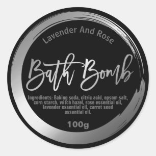 Customizable Bath Bomb Label