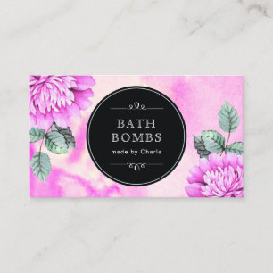 Customizable Bath Bombs Business Cards
