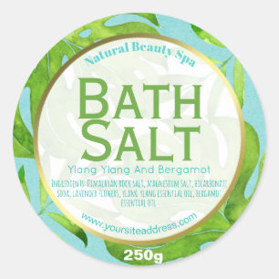 Customizable Bath Salt Label