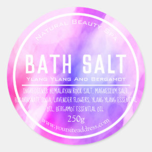Customizable Bath Salt Label