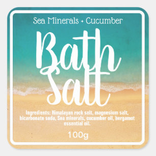 Customizable Bath Salt Label