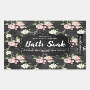 Customizable Bath Soak Label Handmade Business