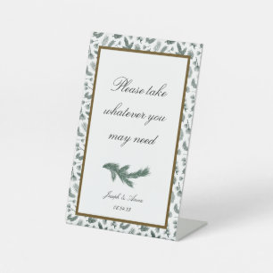 Customizable Bathroom Sign in Pine