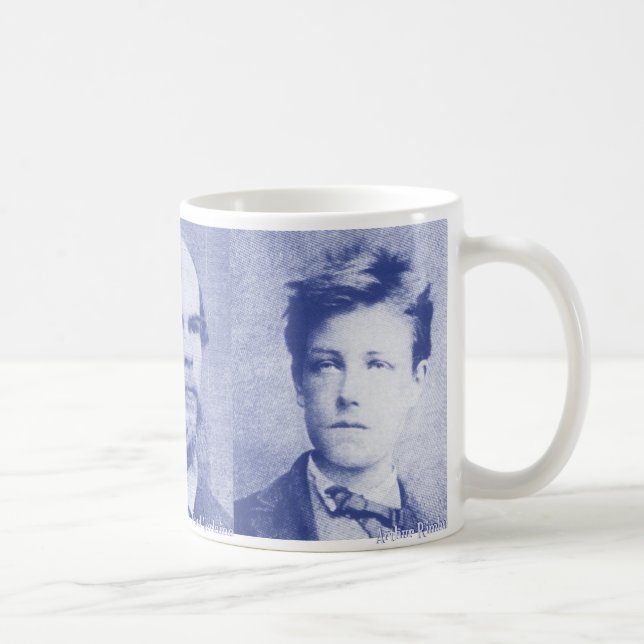 Customizable Baudelaire Verlaine Rimbaud Mugs (Right)