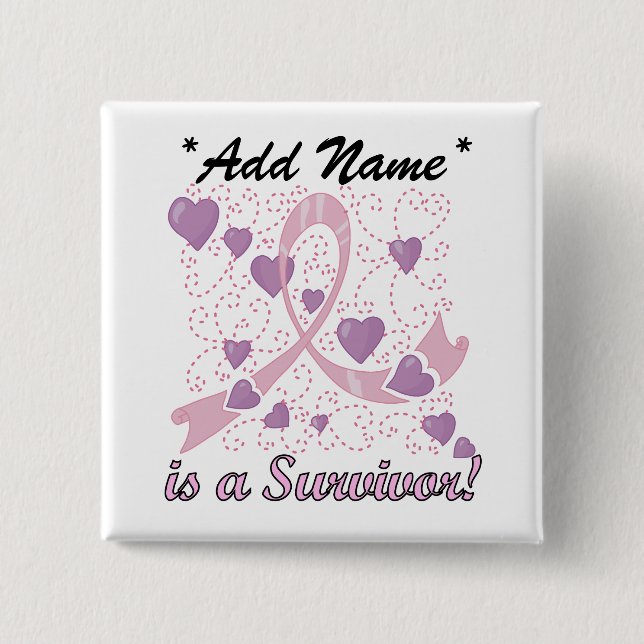 Customizable BC Survivor Square Button (Front)