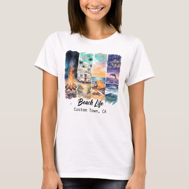 Customizable Beach Life Tee (Front)