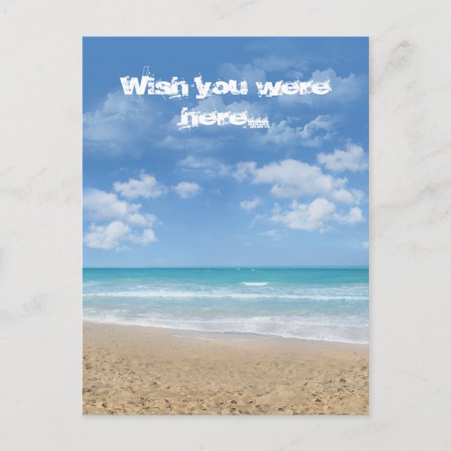 (Customizable) Beach Postcard (Front)