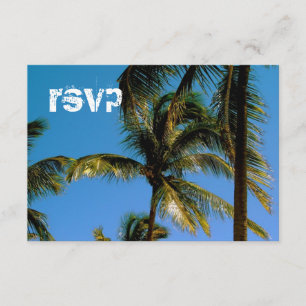 Customizable Beach Wedding Response Card