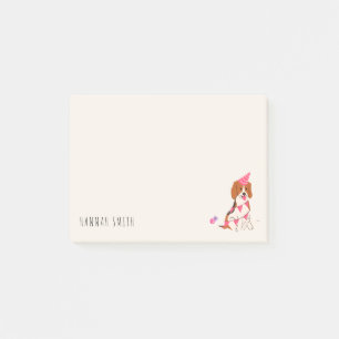 Customizable Beagle Lovers Dog Moms Birthday Gift Post-it Notes