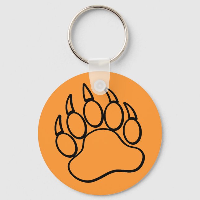 Customizable Bear Paw Key Chain (Front)