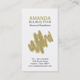 Customizable Beautician Business Card