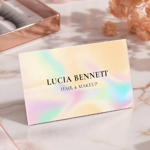 Customizable Beauty Salon Card with Lashes & Glamo