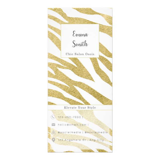 Customizable Beauty Services Menu (Front)