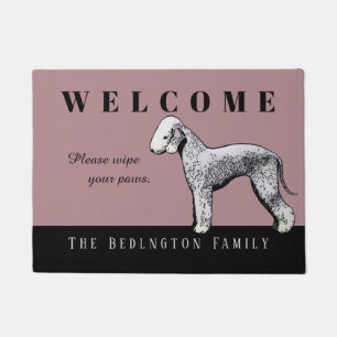 Customizable Bedlington Terrier Doormat