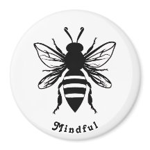 Customizable Bee Mindful Magnet