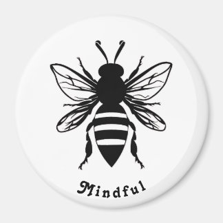 Customizable Bee Mindful Magnet