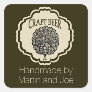 Customizable Beer Labels with Peacock