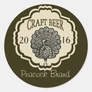 Customizable Beer Labels with Peacock