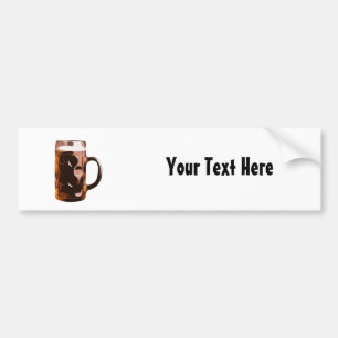 Customizable Beer Stein Bumper Sticker