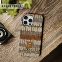 Customizable Beige Grey Brown  Aztec Pattern