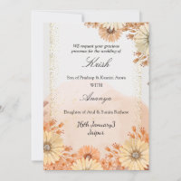 Customizable Beige & Pink Design with Botanical Ac