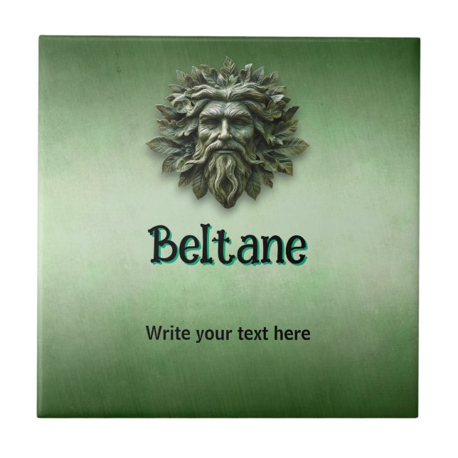 Customizable Beltane Ceramic Tile (Front)