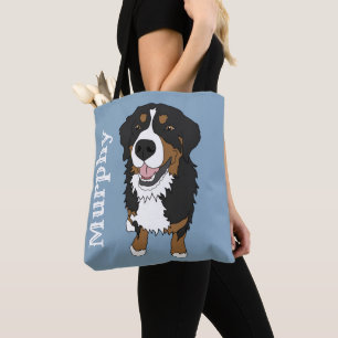 Customizable Bernese Mountain Dog Tote Bag