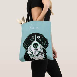 Customizable Bernese Mountain Dog Tote Bag