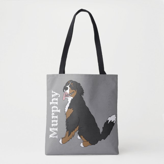 Customizable Bernese Mountain Dog   Tote Bag (Front)